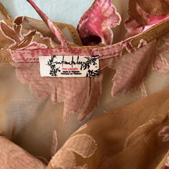 ⚜️🌹🍂🤎Free People dress boho sheer maxi - Picture 6 of 7